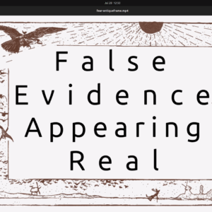 False Evidence Appearing Real - Antique Frame